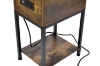 Picture of FOEGE 1-Drawer Side Table with Power Outlet and USB Charger
