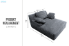 Picture of OVIOS Compressed Oversized Chaise/Lounge Chair/Sofa Bed