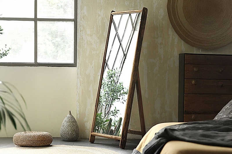 Picture of DANKO Full Length Stand Mirror with Solid Reclaimed Wood Frame (24.5"x65")