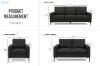 Picture of ZENON Fabric Sofa Range - Armchair + Loveseat + Sofa Set