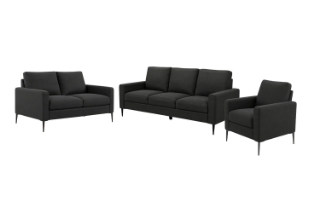 Picture of ZENON Fabric Sofa Range - Armchair + Loveseat + Sofa Set