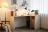 Picture of VESTON 57" L-Shaped Corner Writing Desk with Storage