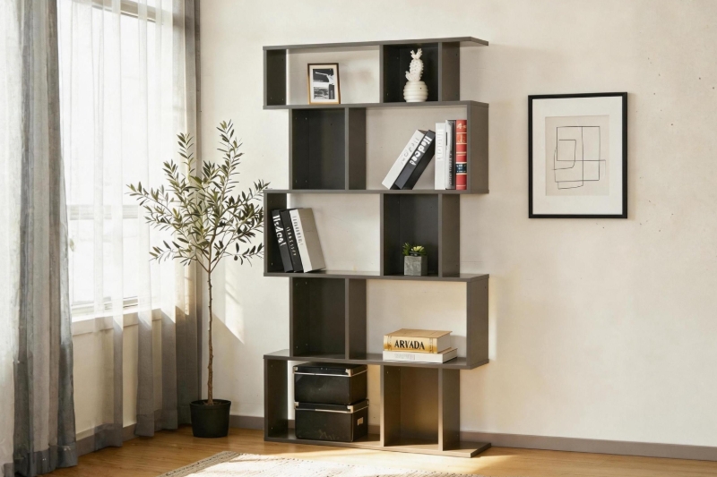 Picture of TRELIX 5-Tier Display Shelf/Bookcase (35.5"x63")