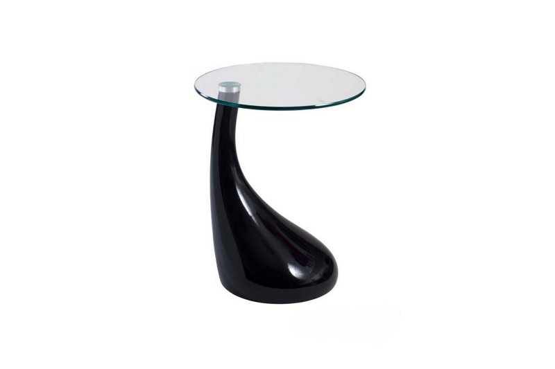 Picture of JUPITER Fiber Glass Side Table in Black Color