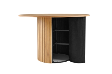 Picture of MESAS 5PC Metal-Reinforced Pedestal Dining Set