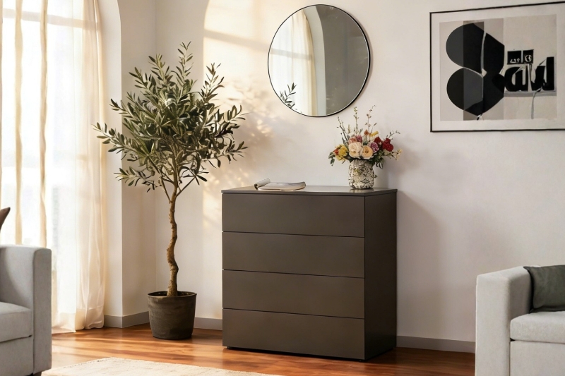 Picture of LORIEN 4-Drawer Dresser with Mirror