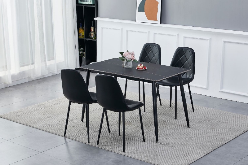 Picture of YOONA 5PC 47" Sintered Stone Top Dining Set
