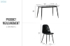 Picture of YOONA 5PC 47" Sintered Stone Top Dining Set