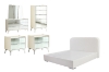 Picture of MIRORA 4PC/5PC/6PC Mirrored Bedroom Combo Set in Queen/Eastern King Size