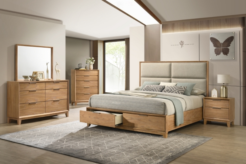 Picture of BRYDEN 3PC/4PC/5PC Bedroom Combo Set in Queen/Eastern King Size 