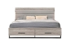 Picture of WESTDEN Storage Bed Frame with 2 Nightstand 3PC Combo (Grey) - King Size