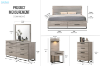 Picture of WESTDEN 3PC/6PC Bedroom Combo Set in Queen/King Size (Grey)