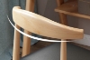 Picture of HORN Solid Wood Dining Chair with Black Cushion (Natural Color)