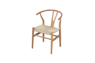 Picture of WISHBONE Solid Beech Wood Y Replica Chair (Natural) - Each