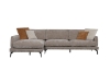 Picture of [FLOOR MODEL CLEARANCE] PALERMO Fabric Facing Right Sectional Sofa (Brown) 
