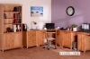 Picture of [FLOOR MODEL CLEARANCE]  NEWLAND Solid Oak Corner Desk 