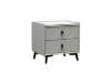 Picture of [FLOOR MODEL CLEARANCE]  AUGUSTA 2-Drawer Nightstand (Light Grey)