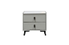 Picture of [FLOOR MODEL CLEARANCE]  AUGUSTA 2-Drawer Nightstand (Light Grey)