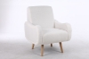 Picture of [FLOOR MODEL CLEARANCE]  CLOUDTOP Velvet Lounge Chair (White) 