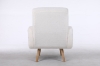 Picture of [FLOOR MODEL CLEARANCE]  CLOUDTOP Velvet Lounge Chair (White) 