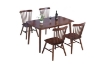 Picture of WINDSOR Rubber Wood Dining Chair (Walnut) - 2 Chairs in 1 Carton