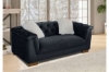 Picture of [FLOOR MODEL CLEARANCE]MALMO Velvet 3Seater  Sofa Range with Pillows (Black)