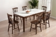 Picture of HARU 63"/71" Solid Wood Dining table with Sintered Stone Top 