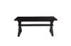 Picture of [FLOOR MODEL CLEARANCE]CAPITOL 70.8"-118" Adjustable & Extendable Dining Table with Metal Black Legs (Black) 