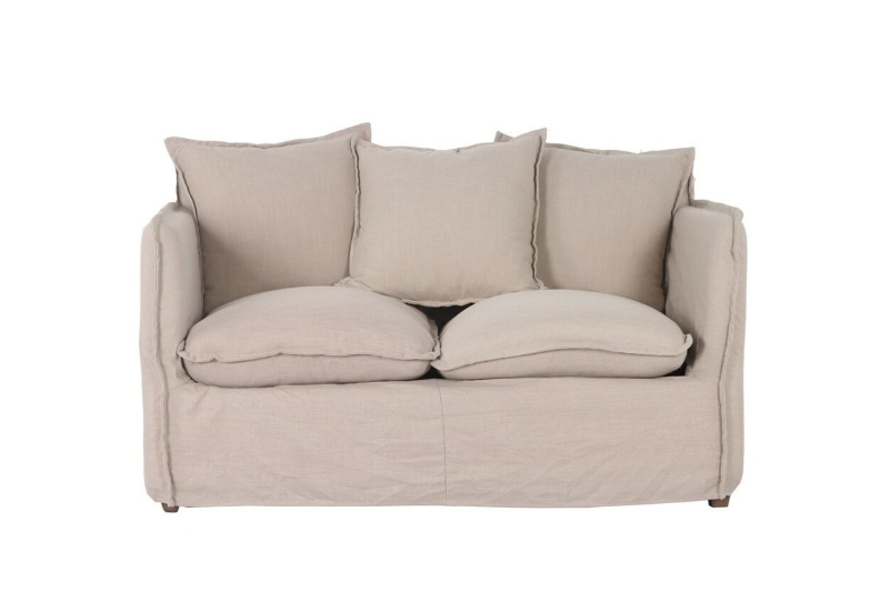 Picture of [FLOOR MODEL CLEARANCE]TOMASHA Feather-Filled Washable 2-Seater Loveseat