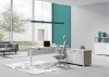 Picture of [FLOOR MODEL CLEARANCE] UP1 Executive L-Shape Height Adjustable Desk System - 180cm Long Desk (Drawers by the Left)