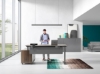 Picture of [FLOOR MODEL CLEARANCE] UP1 Executive L-Shape Height Adjustable Desk System - 180cm Long Desk (Drawers by the Left)