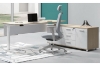 Picture of [FLOOR MODEL CLEARANCE] UP1 Executive L-Shape Height Adjustable Desk System - 180cm Long Desk (Drawers by the Left)