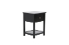 Picture of [FLOOR MODEL CLEARANCE]  METRO Solid Pine Wood 1-Drawer Bedside Table (Black) 