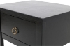 Picture of [FLOOR MODEL CLEARANCE]  METRO Solid Pine Wood 1-Drawer Bedside Table (Black) 