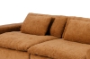 Picture of [FLOOR MODEL CLEARANCE] ELDEL Chenille Fabric Compressed Sofa with Ottoman (Brown)