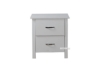 Picture of [FLOOR MODEL CLEARANCE] PORTLAND 2-Drawer Solid Wood Bedside Table (Matte White)