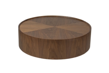 Picture of [FLOOR MODEL CLEARANCE] SKARA Genuine Walnut Veneer Round Coffee Table