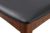 Picture of HORN Solid Wood Dining Chair with Black Cushion (Walnut)