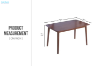 Picture of WINDSOR 59" Solid Wood Dining Table (Walnut)