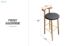 Picture of FIORD Solid Wood Bar Chair