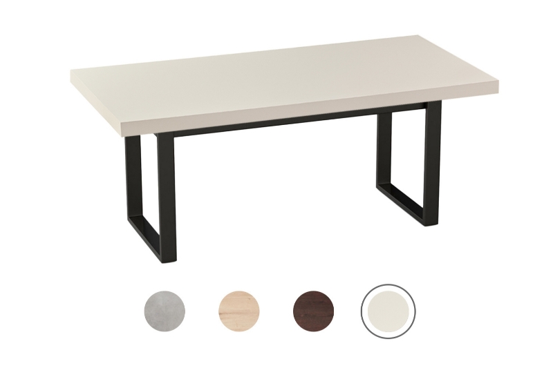 Picture of SYNERGYPLUS Dining Table with Square Metal Legs (New Champagne) - 71"x35.5"