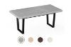 Picture of SYNERGYPLUS Modular Dining System - 63"/71"/78.5" Thick Table Top in 4 Colors with Trapezoid Metal Legs