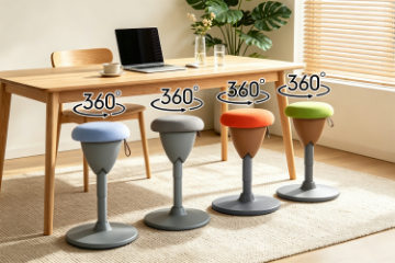 Picture of MOVI Height Adjustable 360° Swivel Self-Balancing Wobble Stool (Multiple Colours)