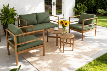 Picture of FLOREN 5PC Acacia Wood Outdoor Sofa Set