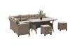 Picture of ALBANY Wicker Sectional Dining Outdoor Sofa Set
