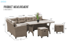 Picture of ALBANY Wicker Sectional Dining Outdoor Sofa Set