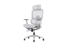 Picture of FLEXO Height Adjustable Mesh Seat Office Chair with Adjustable Headrest & Backrest, Seat Slider (Grey)
