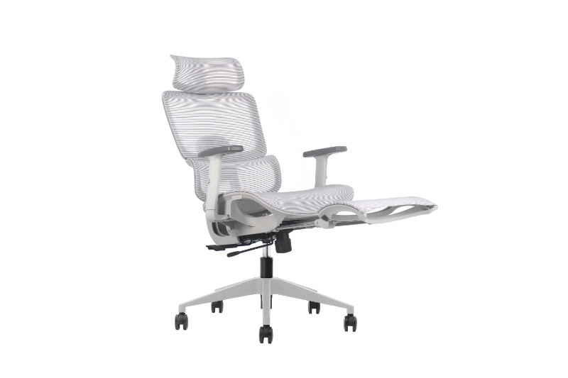 Picture of FLEXO Height Adjustable Mesh Seat Office Chair with Footrest (Grey)