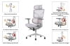 Picture of NEXEN Pro High Back Office Chair with Adjustable Headrest & Backrest, Lumbar Support, 3D Armrests and Seat Slider