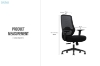 Picture of AVERY Mid Back Office Chair with Adjustable Seat Height & Lumbar Support